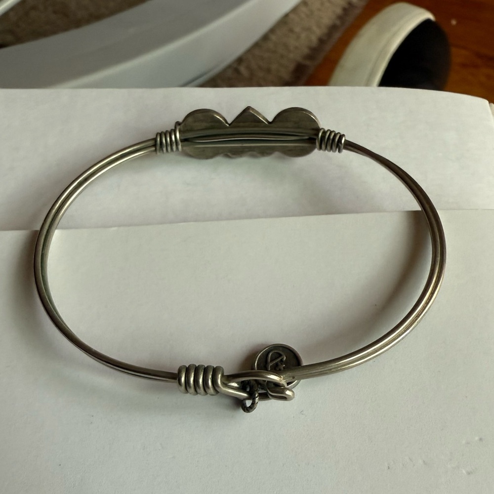 Luca + Danni Peace Love Happiness Silver Charm Bracelet - Picture 2 of 2